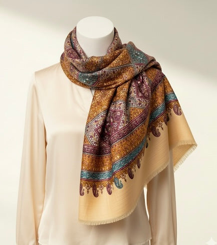 Premium Handcrafted Jamawar Pashmina | Luxury Woven in Tradition