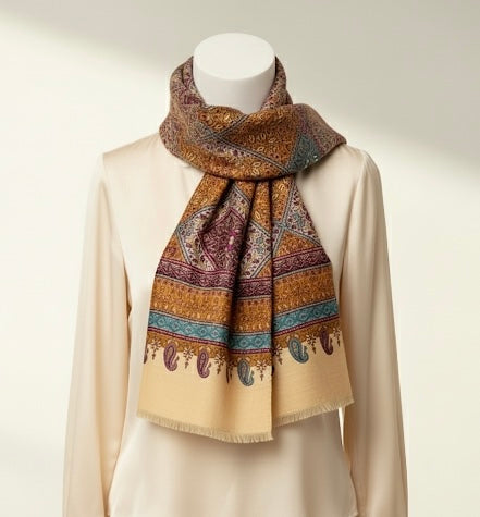 Premium Handcrafted Jamawar Pashmina | Luxury Woven in Tradition
