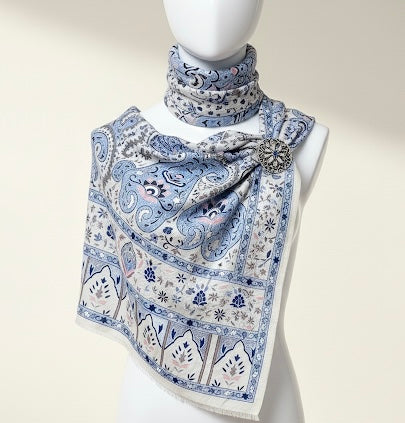 Kalamkari Classic Design | Handcrafted Pure Pashmina with Traditional Elegance
