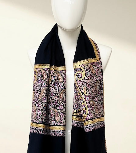 Luxury Shimmer Pashmina Shawl – Metallic Finish